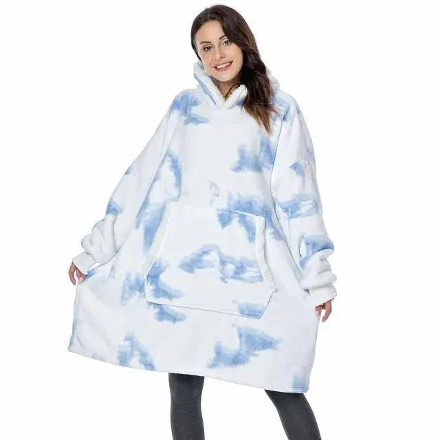 Sudadera con Capucha de Manta Grande y Acogedora para Mujeres