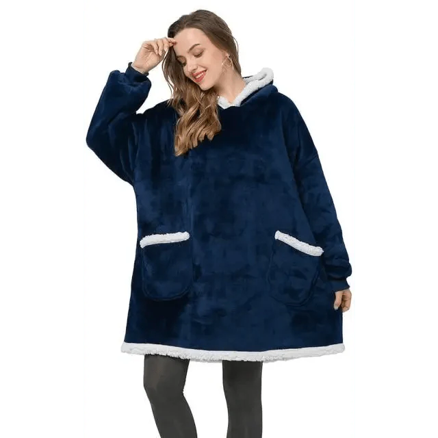 Sudadera con Capucha de Manta Grande y Acogedora para Mujeres
