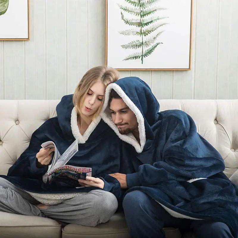 Sudadera con Capucha de Manta Grande y Acogedora para Mujeres