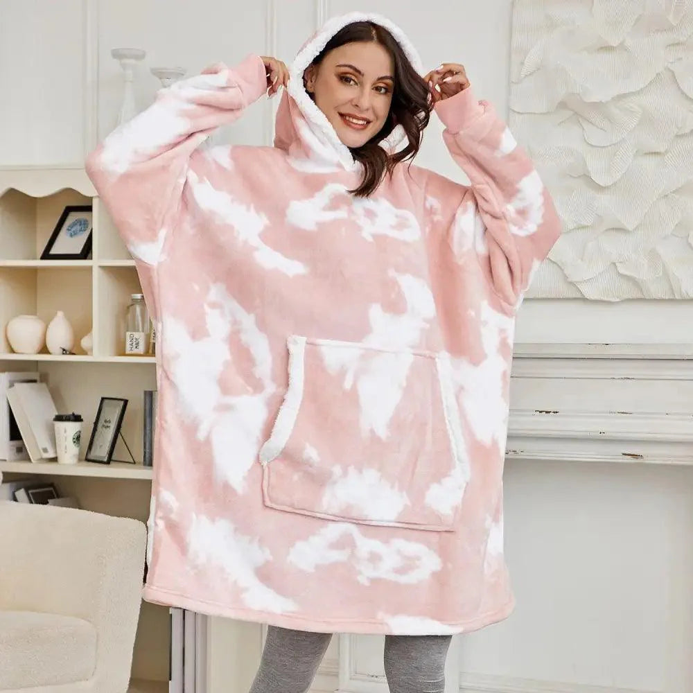 Sudadera con Capucha de Manta Grande y Acogedora para Mujeres