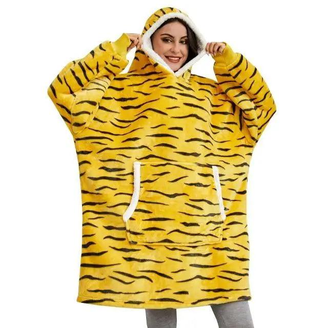 Sudadera con Capucha de Manta Grande y Acogedora para Mujeres