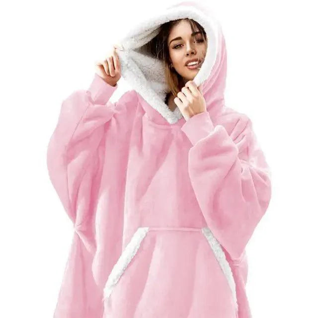 Sudadera con Capucha de Manta Grande y Acogedora para Mujeres