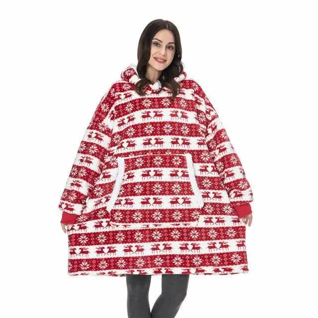 Sudadera con Capucha de Manta Grande y Acogedora para Mujeres