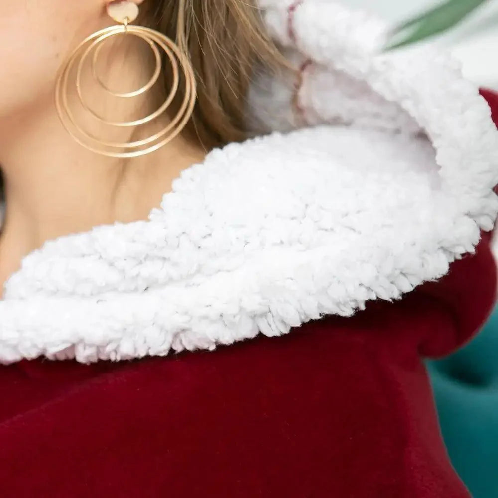 Sudadera con Capucha de Manta Grande y Acogedora para Mujeres