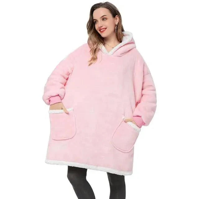 Sudadera con Capucha de Manta Grande y Acogedora para Mujeres