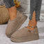 Winter Platform Boots Vintage Fashion Women's Snow Warm Suede Warm Inner Plush Fashion Thick Bottom Women's Flat Bottom Boots - Korvel