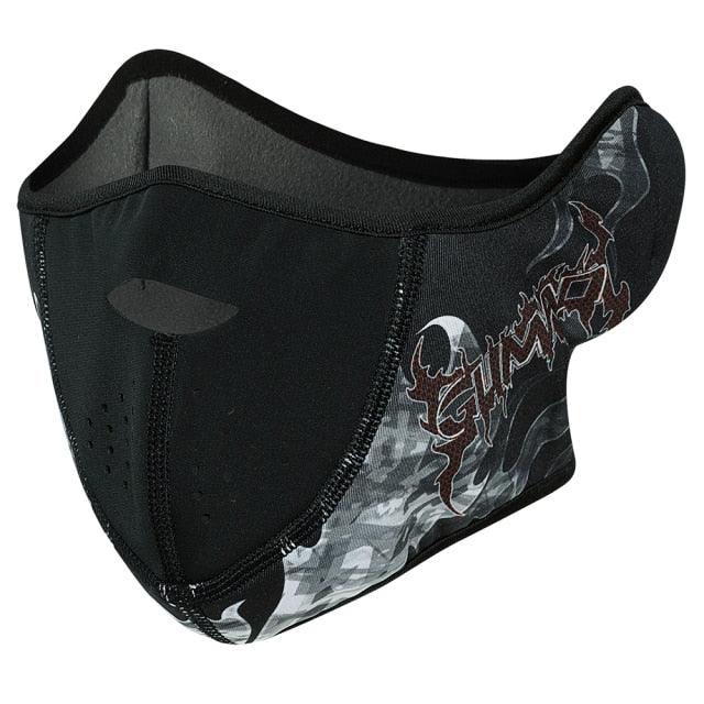 Cagoule thermique d'hiver - Masque demi-visage en polaire et chauffe-nuque