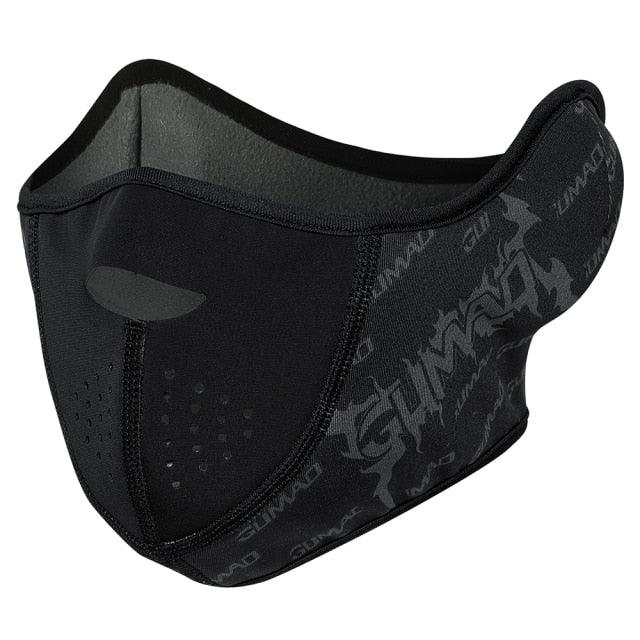 Cagoule thermique d'hiver - Masque demi-visage en polaire et chauffe-nuque