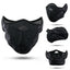 Cagoule thermique d'hiver - Masque demi-visage en polaire et chauffe-nuque