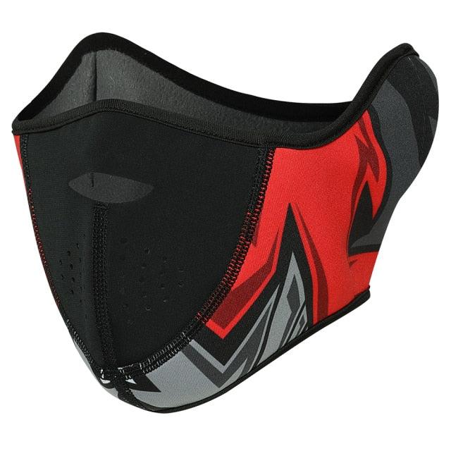Cagoule thermique d'hiver - Masque demi-visage en polaire et chauffe-nuque