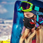 Cagoule thermique d'hiver - Masque demi-visage en polaire et chauffe-nuque