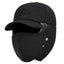 Winter Thermal Black Hat with Ear Protection