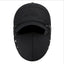 Winter Thermal Black Hat with Ear Protection