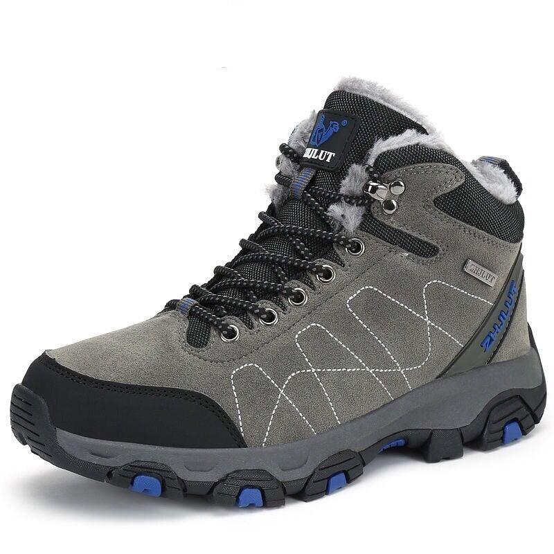 Bottes de sport d'hiver pour hommes - Bottines de randonnée et décontractées antidérapantes