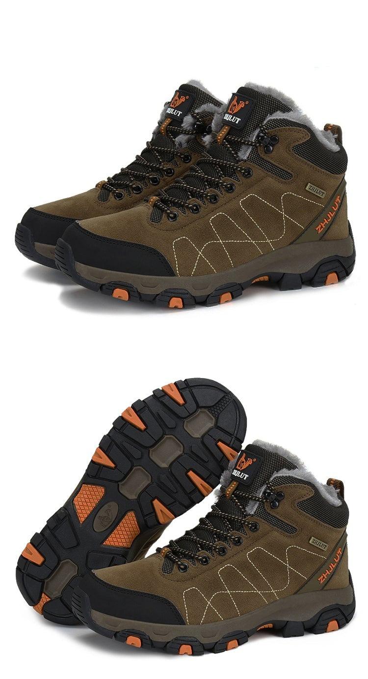 Bottes de sport d'hiver pour hommes - Bottines de randonnée et décontractées antidérapantes