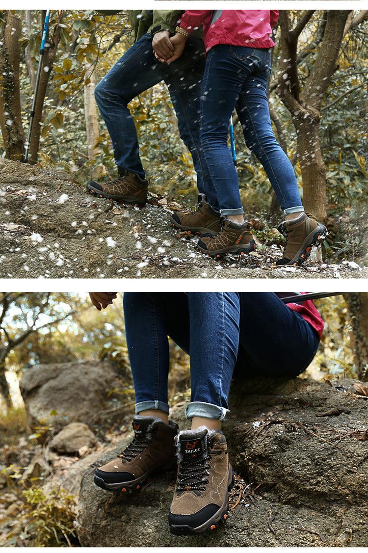 Bottes de sport d'hiver pour hommes - Bottines de randonnée et décontractées antidérapantes