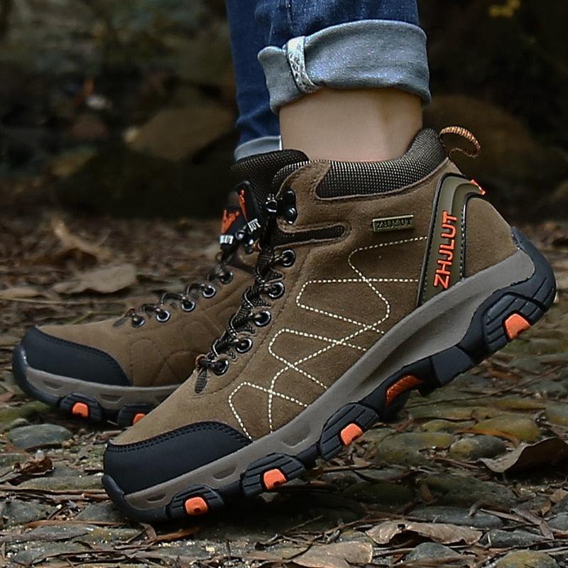 Bottes de sport d'hiver pour hommes - Bottines de randonnée et décontractées antidérapantes