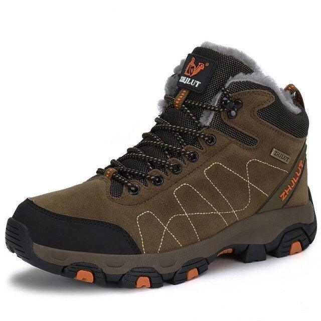 Bottes de sport d'hiver pour hommes - Bottines de randonnée et décontractées antidérapantes