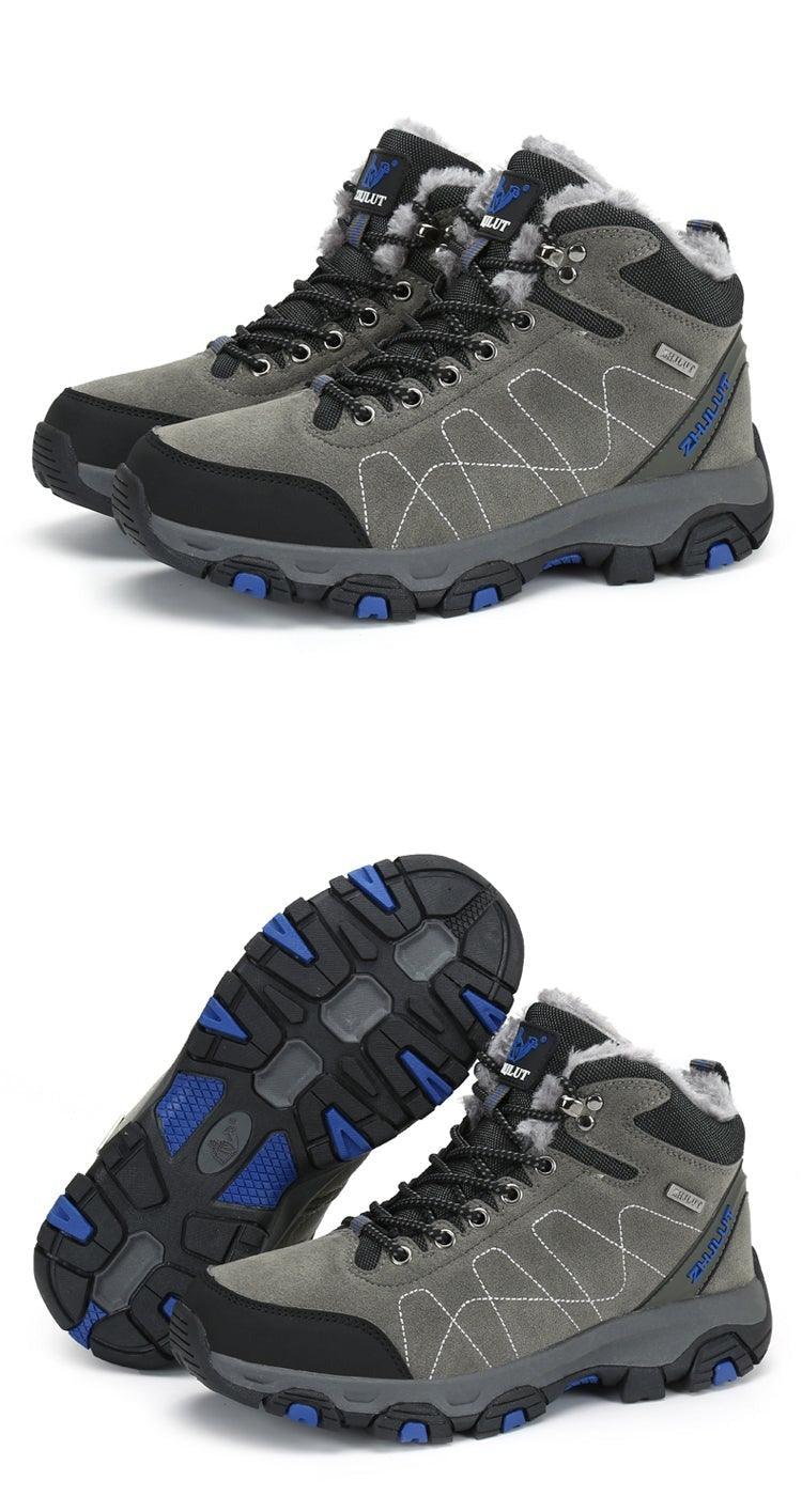 Bottes de sport d'hiver pour hommes - Bottines de randonnée et décontractées antidérapantes