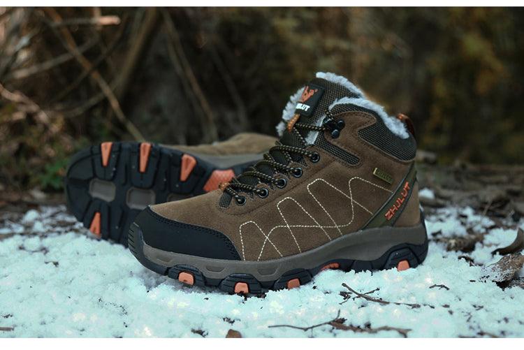 Bottes de sport d'hiver pour hommes - Bottines de randonnée et décontractées antidérapantes