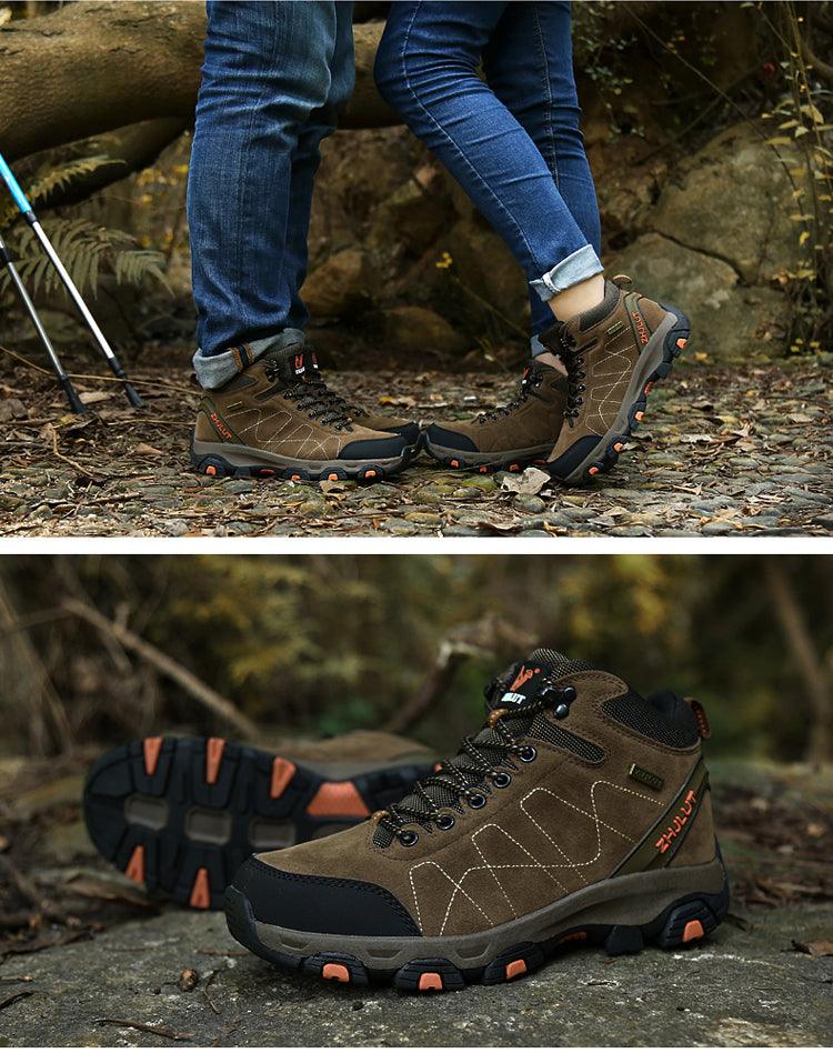 Bottes de sport d'hiver pour hommes - Bottines de randonnée et décontractées antidérapantes