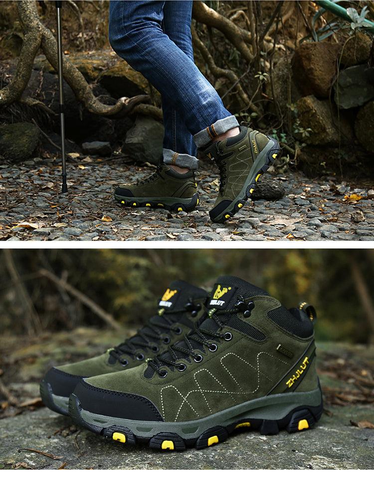 Bottes de sport d'hiver pour hommes - Bottines de randonnée et décontractées antidérapantes