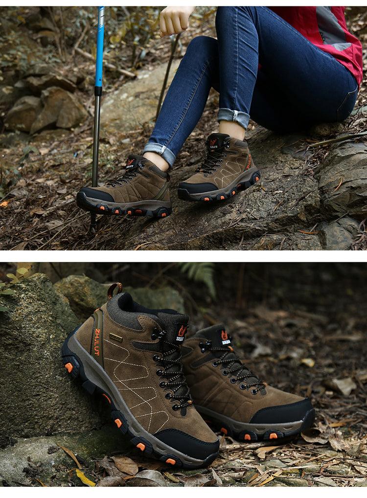 Bottes de sport d'hiver pour hommes - Bottines de randonnée et décontractées antidérapantes