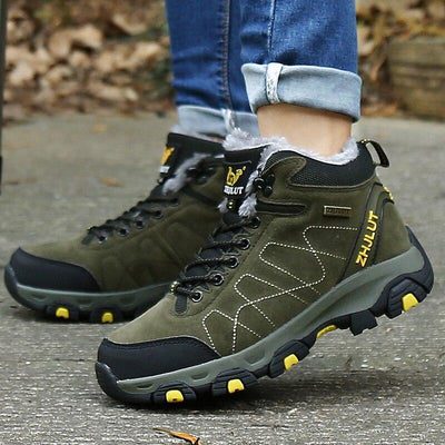 Bottes de sport d'hiver pour hommes - Bottines de randonnée et décontractées antidérapantes