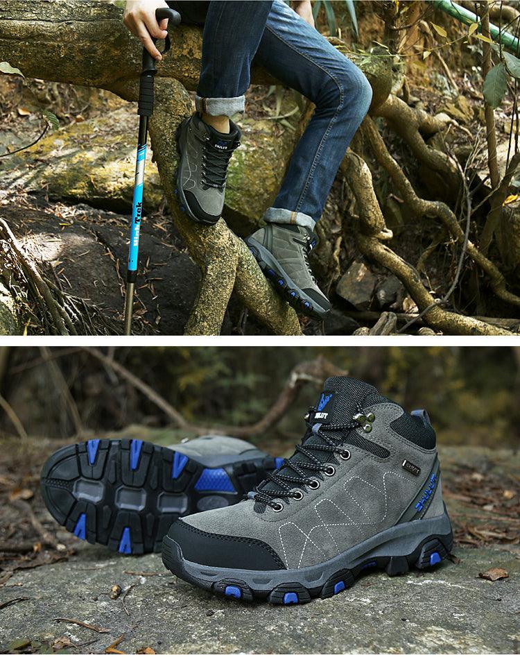 Bottes de sport d'hiver pour hommes - Bottines de randonnée et décontractées antidérapantes