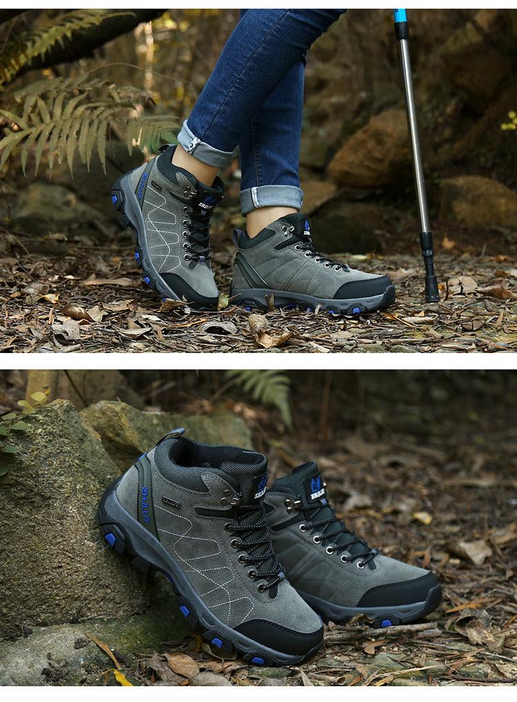 Bottes de sport d'hiver pour hommes - Bottines de randonnée et décontractées antidérapantes