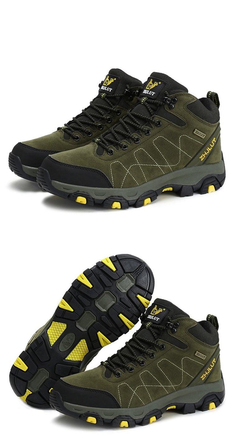 Bottes de sport d'hiver pour hommes - Bottines de randonnée et décontractées antidérapantes