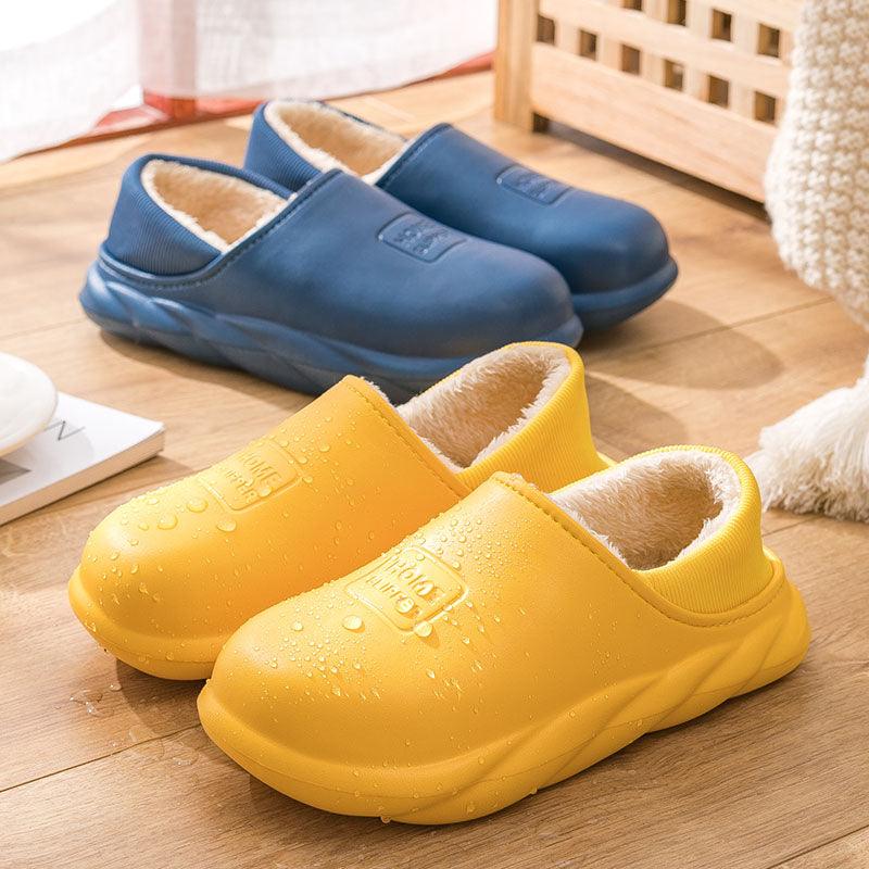 Cozy Winter Waterproof Plush Slippers for Women