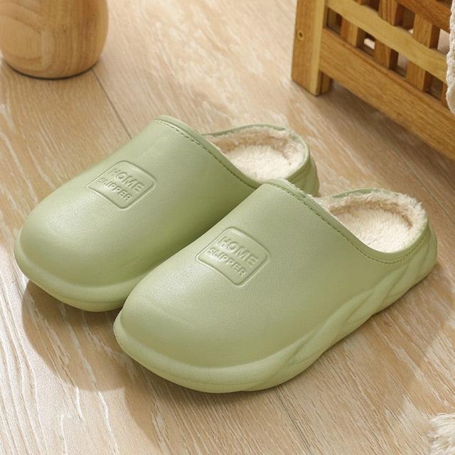 Cozy Winter Waterproof Plush Slippers for Women