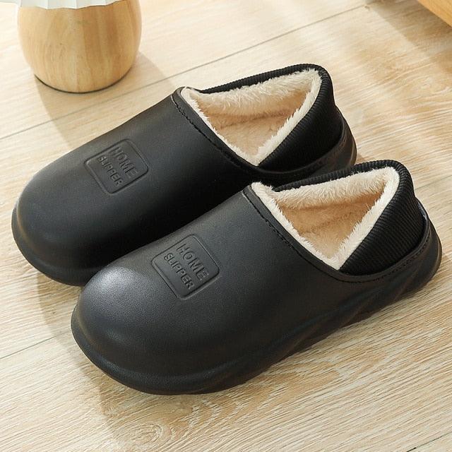 Cozy Winter Waterproof Plush Slippers for Women