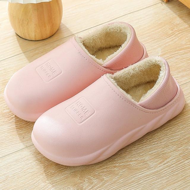Cozy Winter Waterproof Plush Slippers for Women