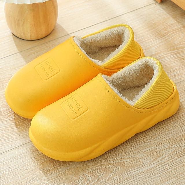 Cozy Winter Waterproof Plush Slippers for Women