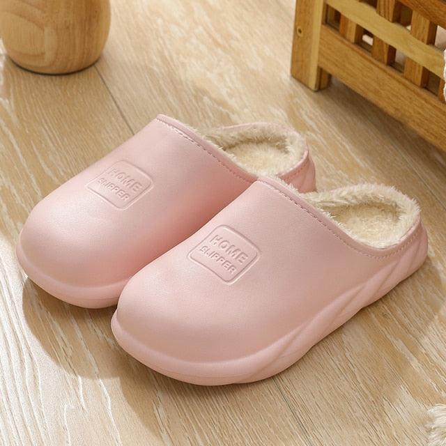 Cozy Winter Waterproof Plush Slippers for Women