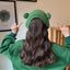 Gorro de lana tejido de rana linda para niños - Accesorio de invierno