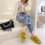 Cozy Faux Fur Winter Slippers for Women - Stylish Open Toe Home Slides - Korvel