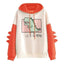 Cute Dinosaur Print Oversized Hoodie for Women - Stylish Pullover Sweatshirt - Korvel