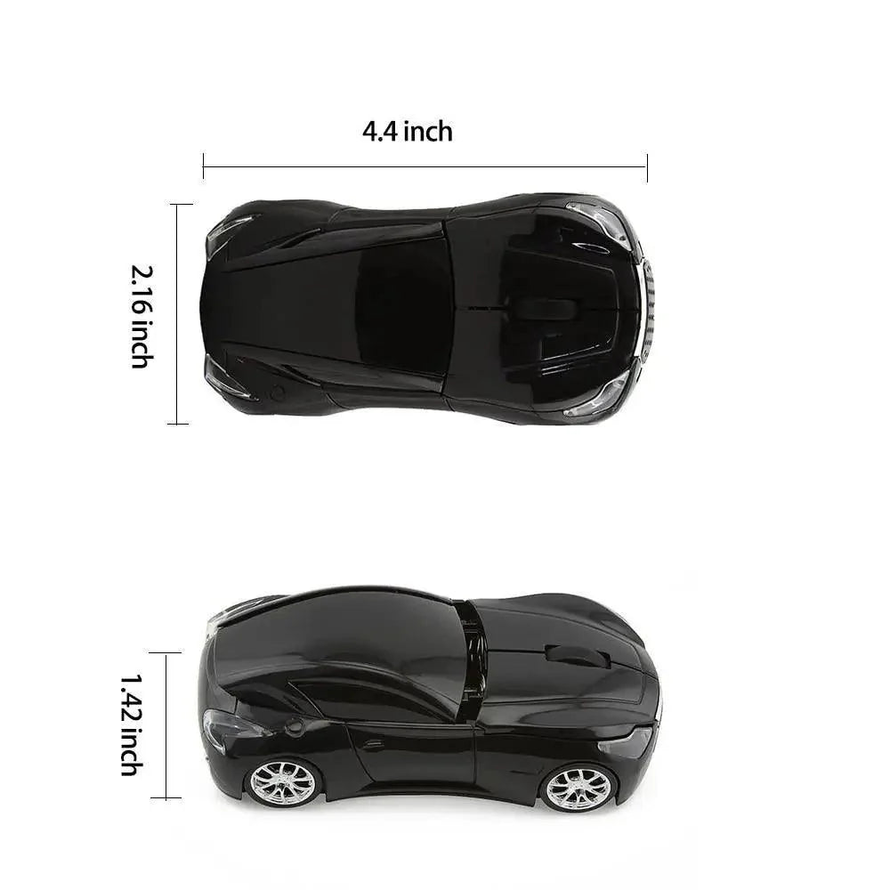 Wireless Sports Car USB Mouse - Ergonomic Design for Gaming & Office
