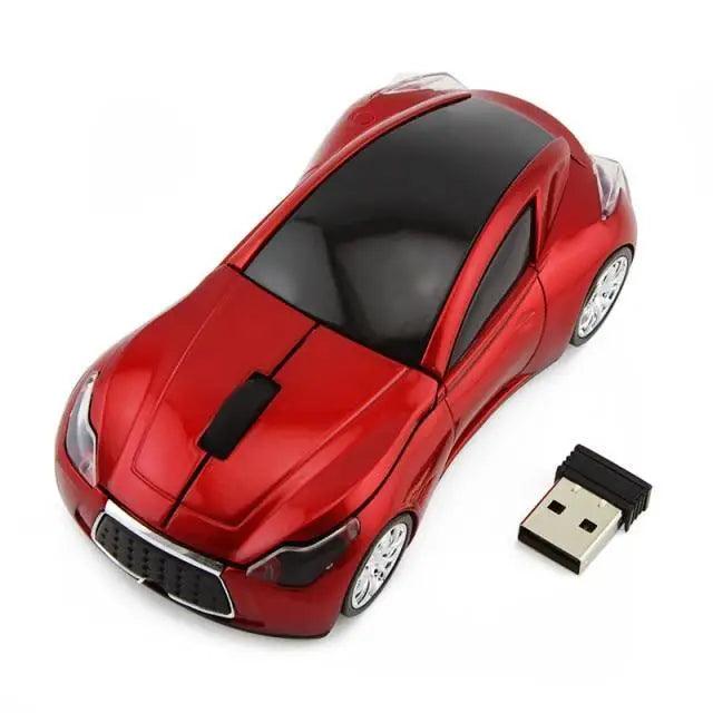 Wireless Sports Car USB Mouse - Ergonomic Design for Gaming & Office