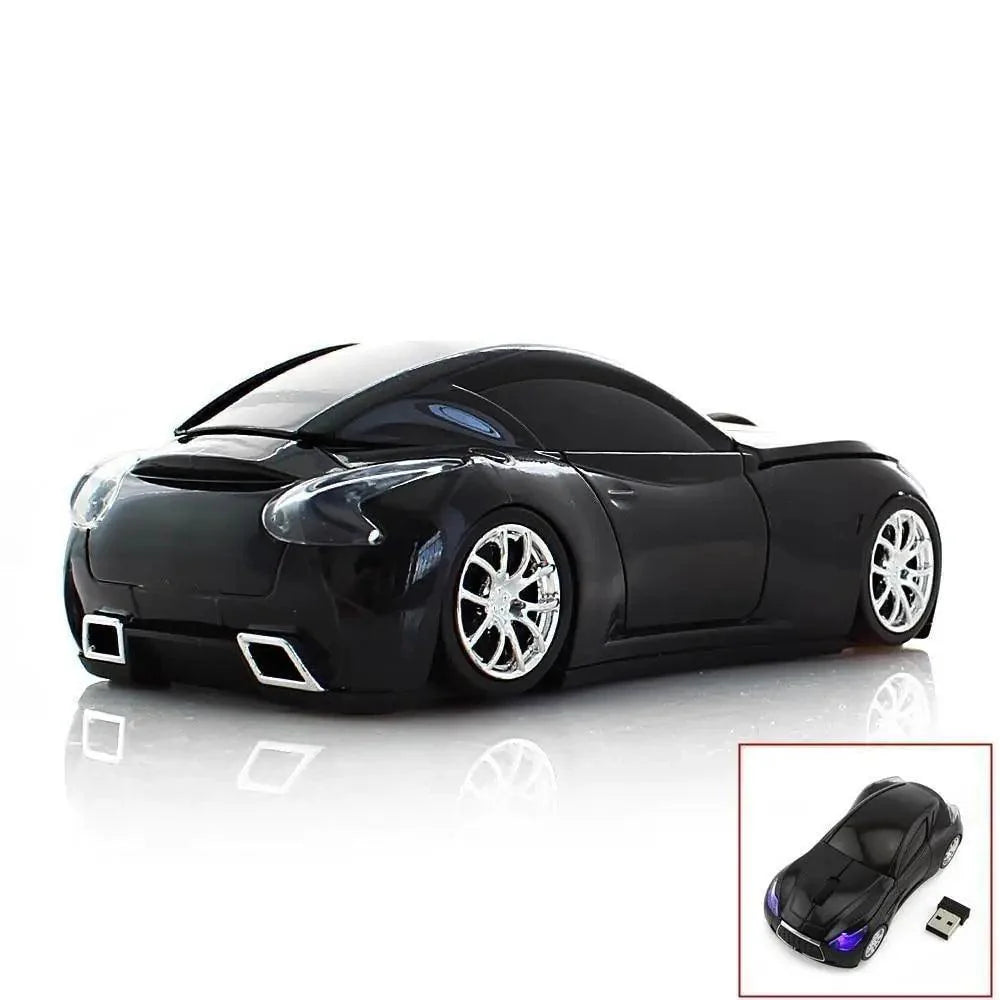 Wireless Sports Car USB Mouse - Ergonomic Design for Gaming & Office