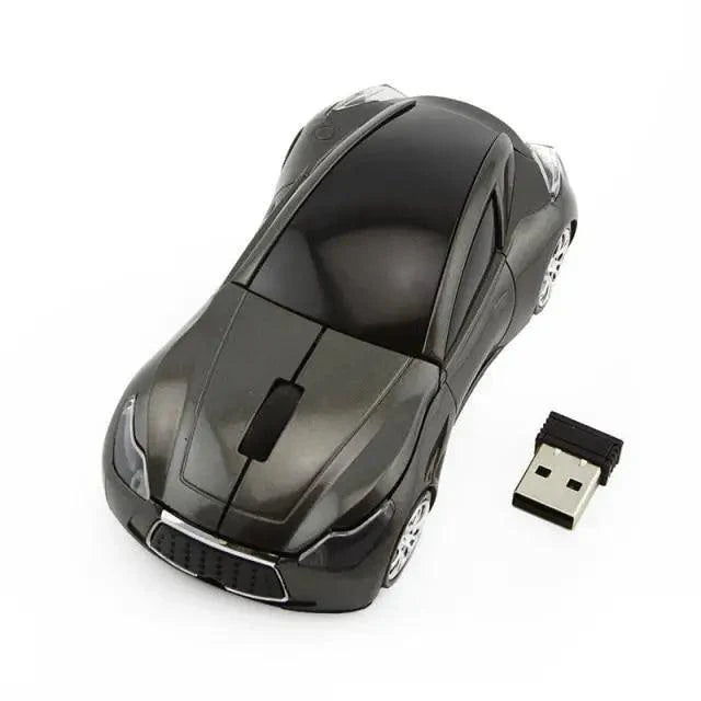 Wireless Sports Car USB Mouse - Ergonomic Design for Gaming & Office