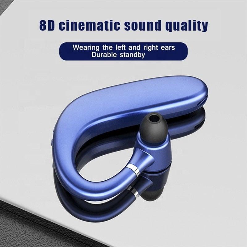 Écouteurs sans fil Bluetooth Earhook STEVVEX - Son et confort premium
