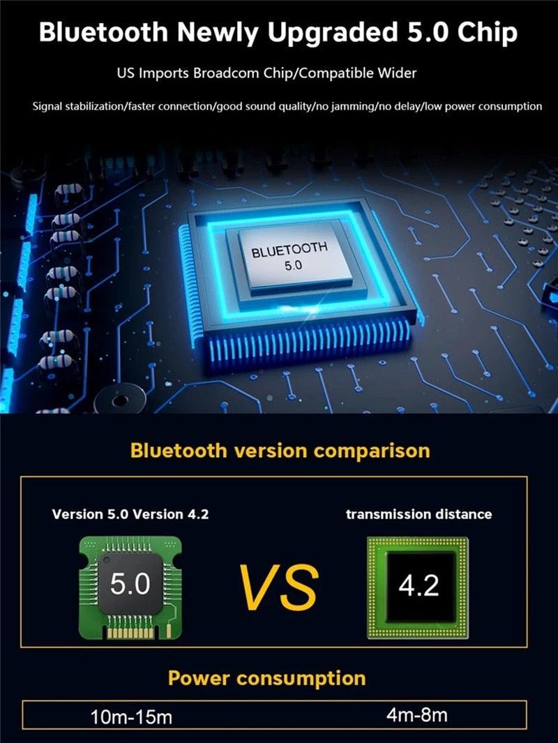 Écouteurs sans fil Bluetooth Earhook STEVVEX - Son et confort premium