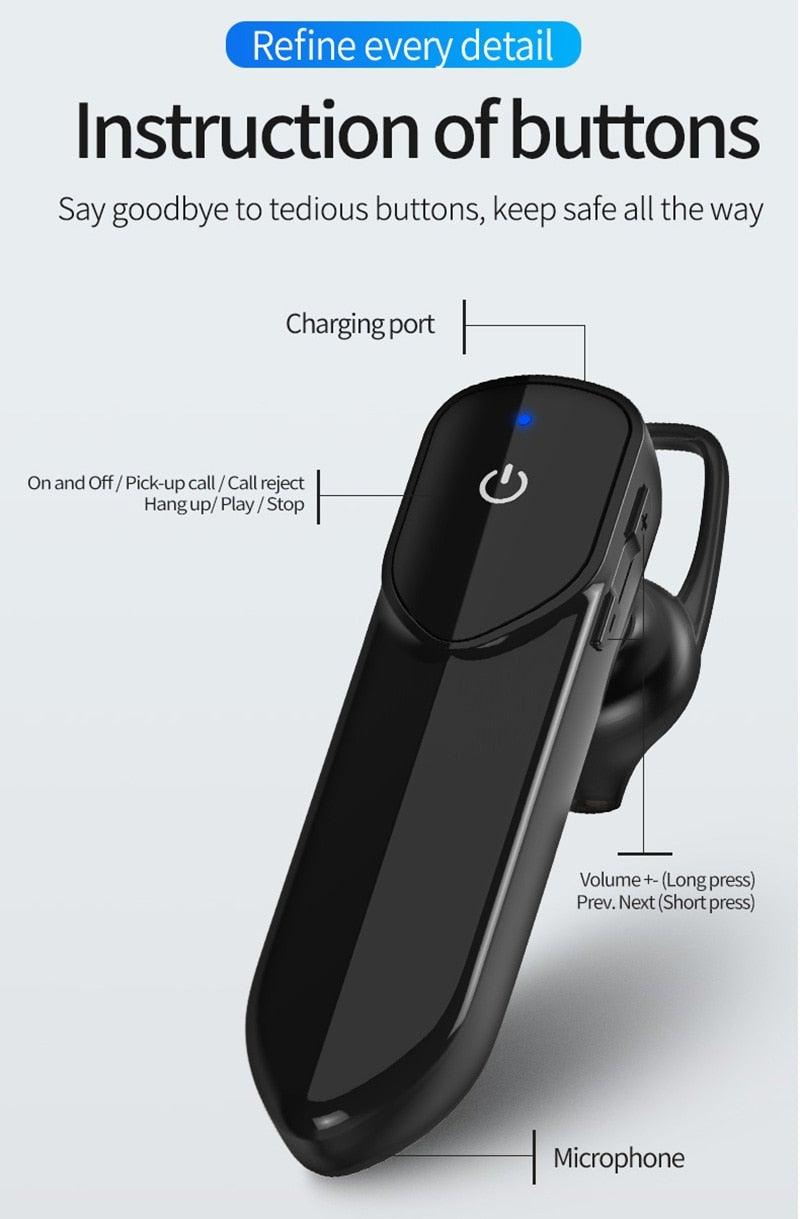 Premium Wireless Bluetooth Earbuds with Long Battery Life and Waterproof Design - Korvel
