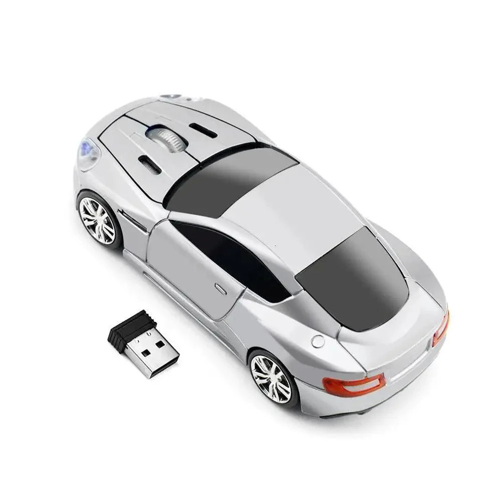 Wireless Car-Shaped Mouse - 1600 DPI Ergonomic Design