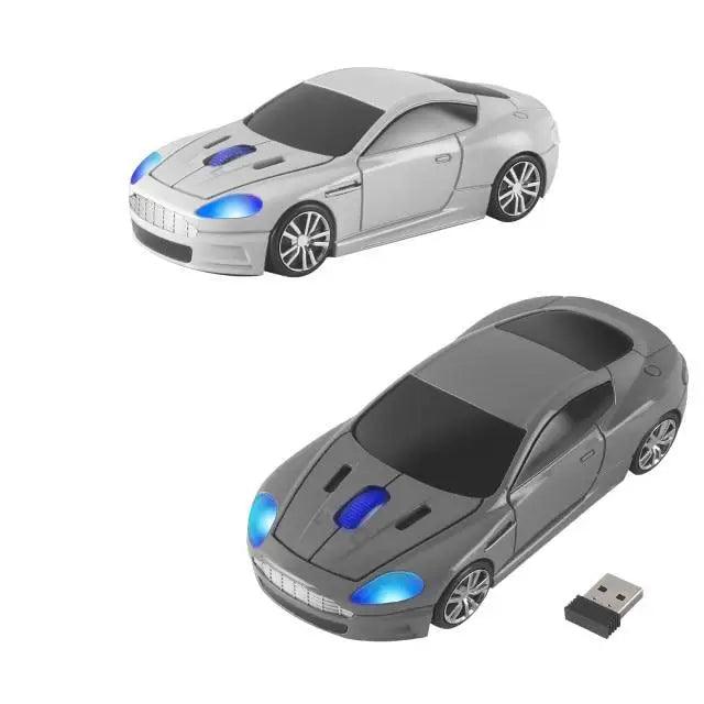 Wireless Car-Shaped Mouse - 1600 DPI Ergonomic Design