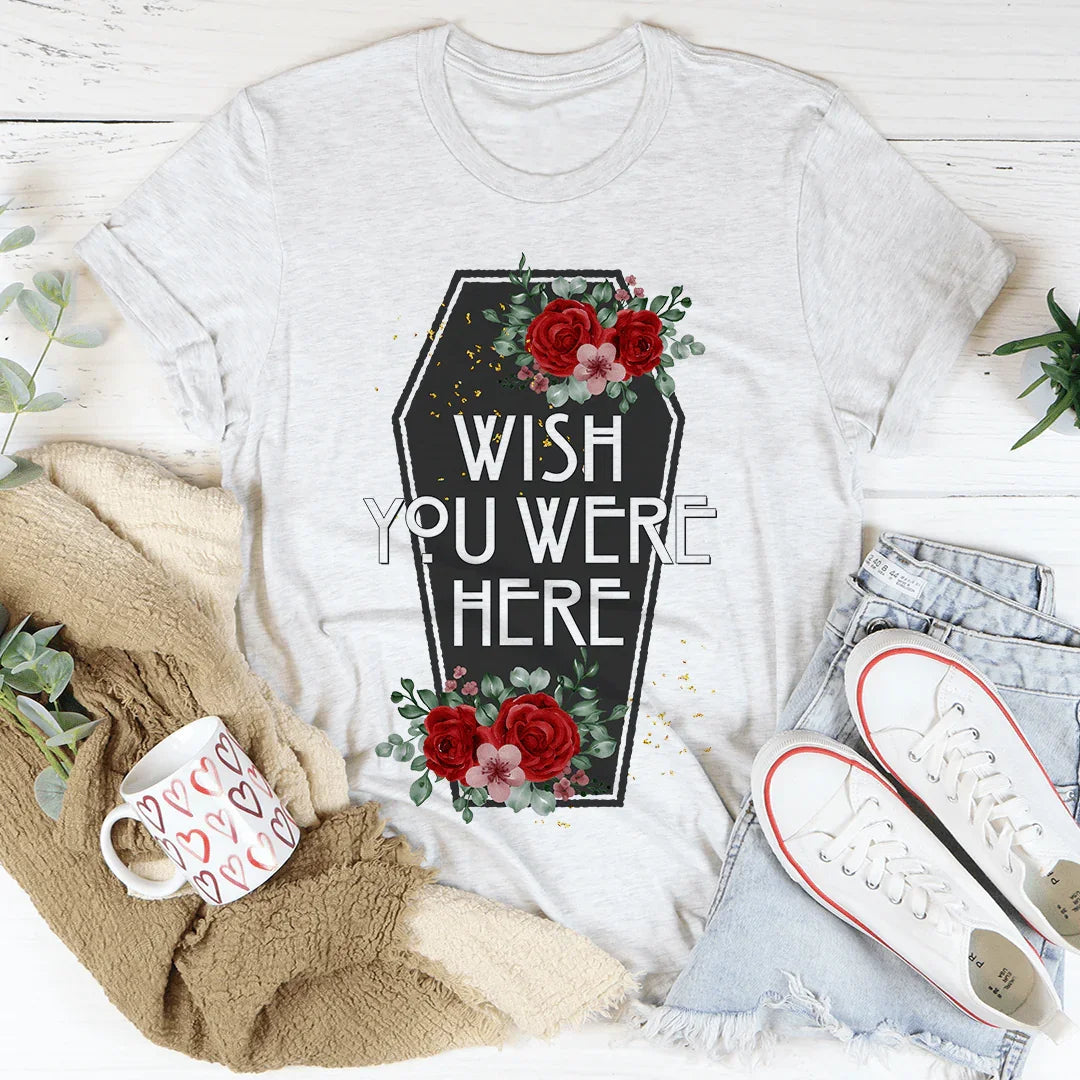Wish You Were Here Coffin Tee - Korvel